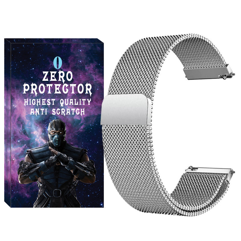 بند زیرو مدل Milanese-ZR-TW مناسب برای ساعت هوشمند امیزفیت Bip 5