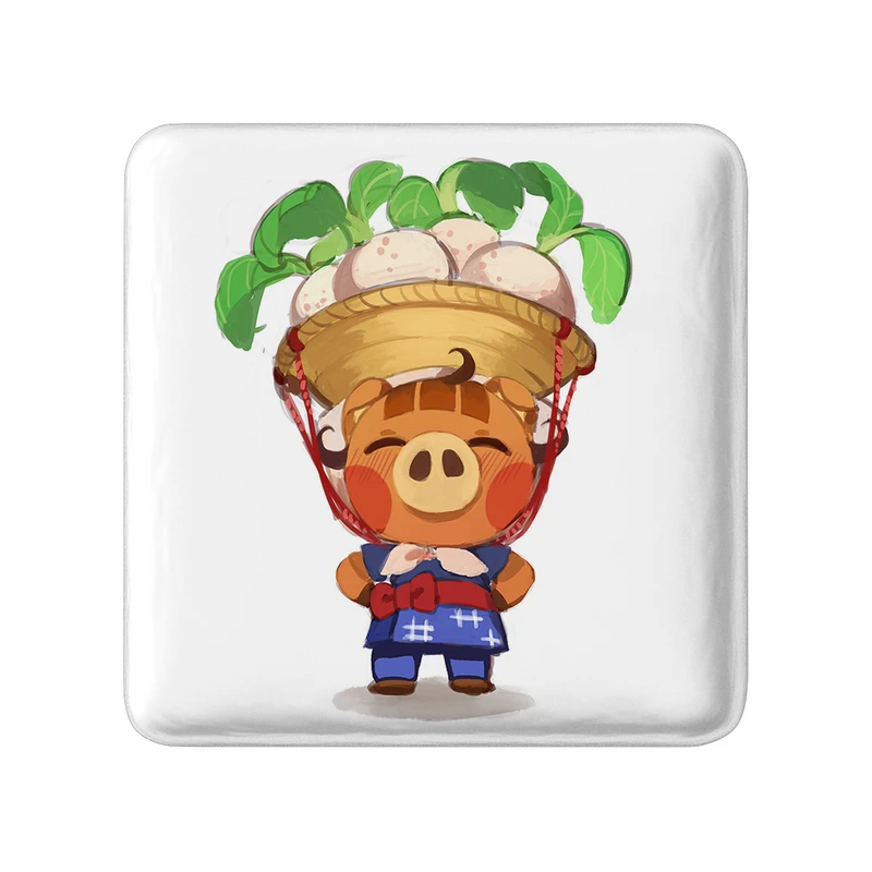 مگنت خندالو طرح بازی انیمال کراسینگ (Animal Crossing) مدل مربعی کد 32641