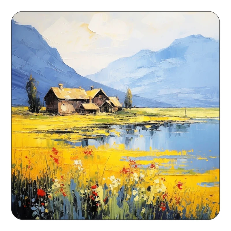 مگنت کاکتی طرح نقاشی رنگ روغن مدل mp70687