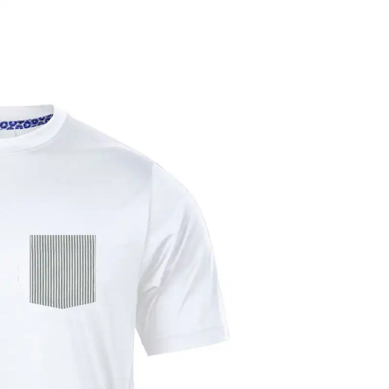 تی شرت آستین کوتاه مردانه رانژ مدل  جیب دار 23RA04 - 405 رنگ سفید