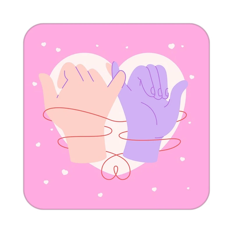 زیر لیوانی کاکتی طرح عاشقانه مدل mp38022