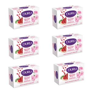 صابون شستشو دورو مدل عصاره انار و کشمیر تحت لیسانس وزن120 گرم مجموعه 6 عددی