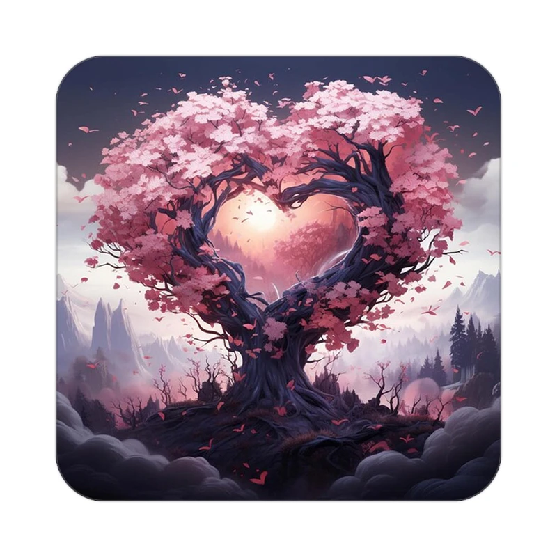 زیر لیوانی کاکتی مدل عاشقانه کد mp12725