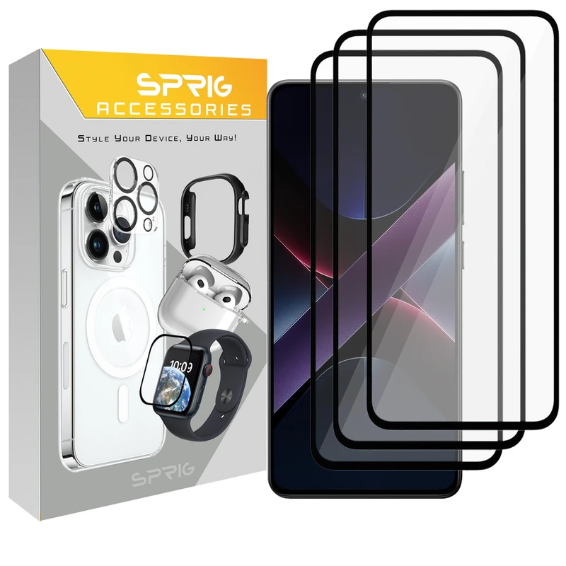 محافظ صفحه نمایش اسپریگ مدل FLLSP مناسب برای گوشی موبایل شیائومی Poco X7 Pro بسته سه عددی