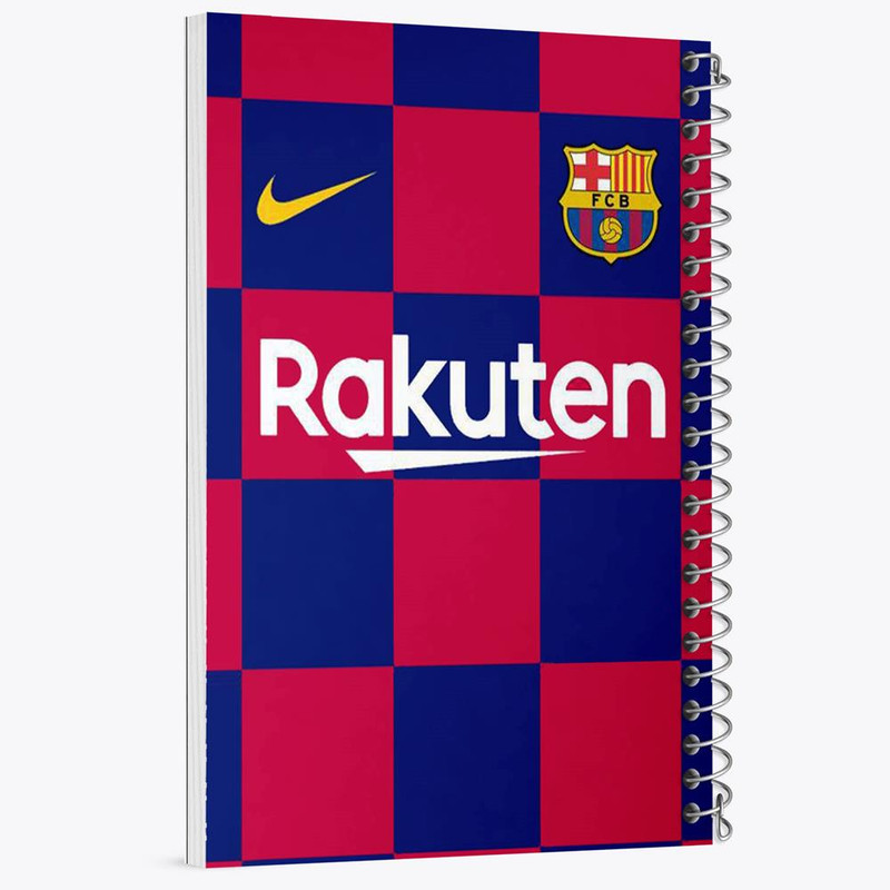 دفتر مشق 100 برگ خندالو طرح باشگاه بارسلونا FC Barcelona کد 2143