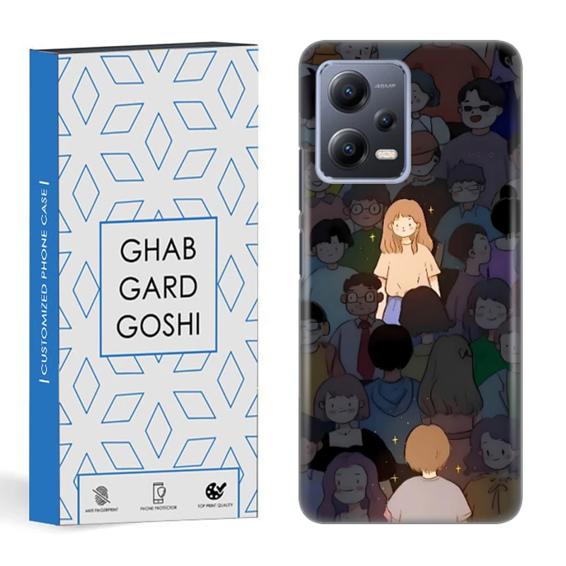 کاور قاب گارد گوشی طرح ست دختر کد DIMO-061 مناسب برای گوشی موبایل شیائومی redmi note 12 5g / poco x5 5g