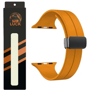 بند مستر لوکی مدل Magnetic Folding Buckle مناسب برای اپل واچ اولترا 49 میلی متری