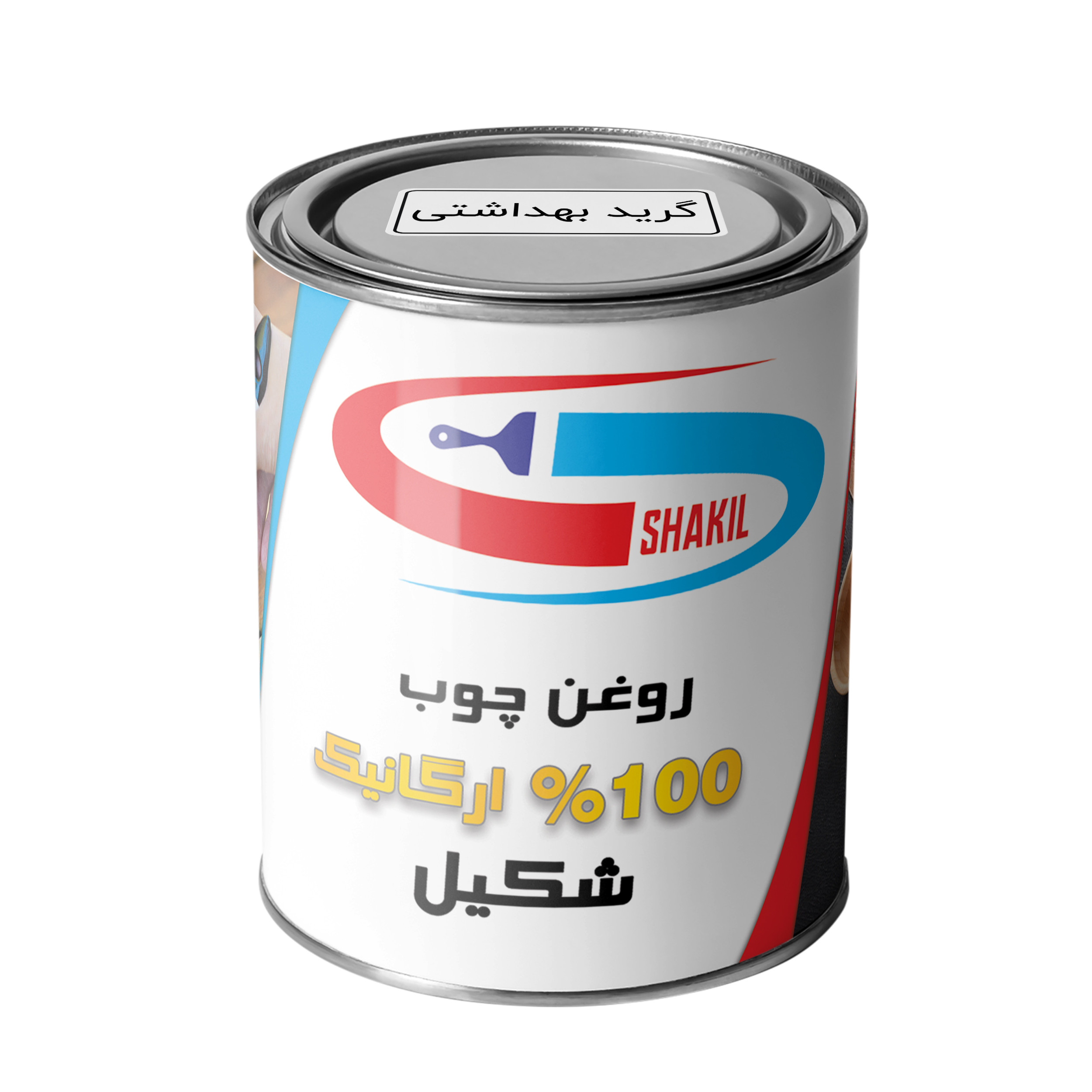 روغن چوب گیاهی گردویی شکیل مدل FSG-WLNT حجم 200 میلی لیتر