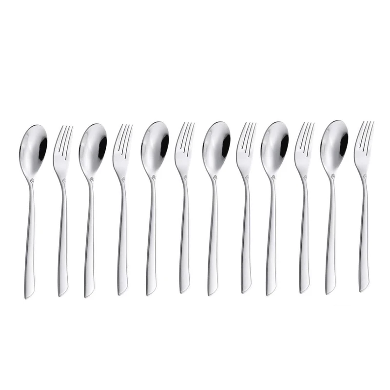 سرویس قاشق و چنگال جی فی نی 12 پارچه مدل G12 لاکچری