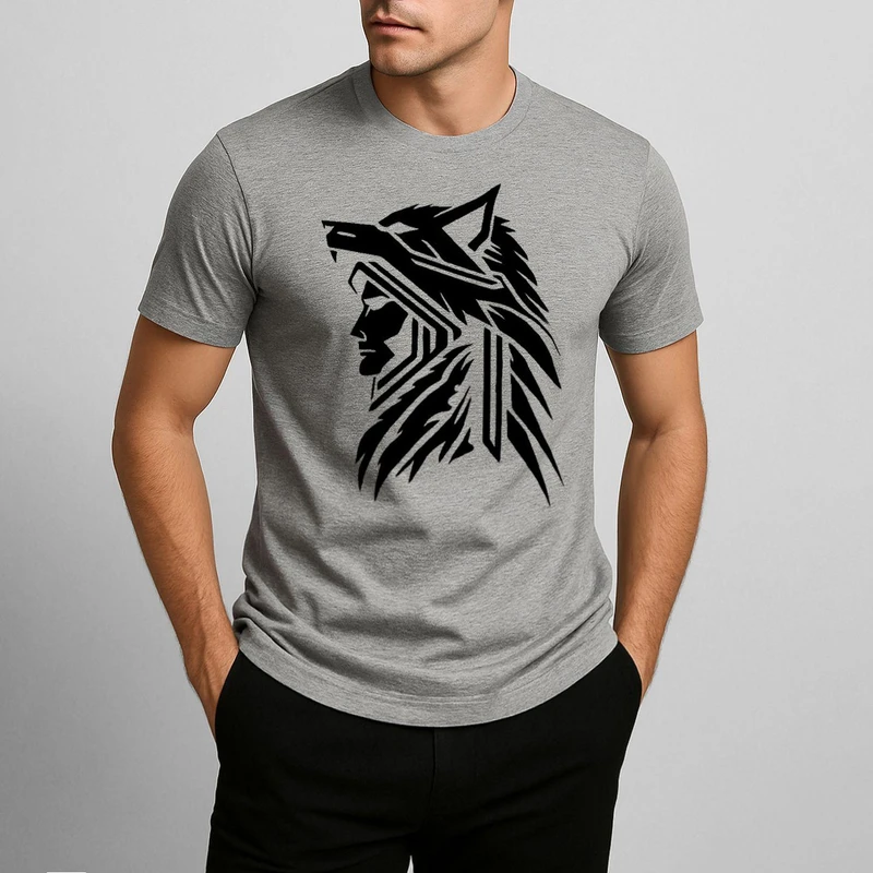 تی‌شرت آستین کوتاه مردانه مدل وایکینگ کد V357