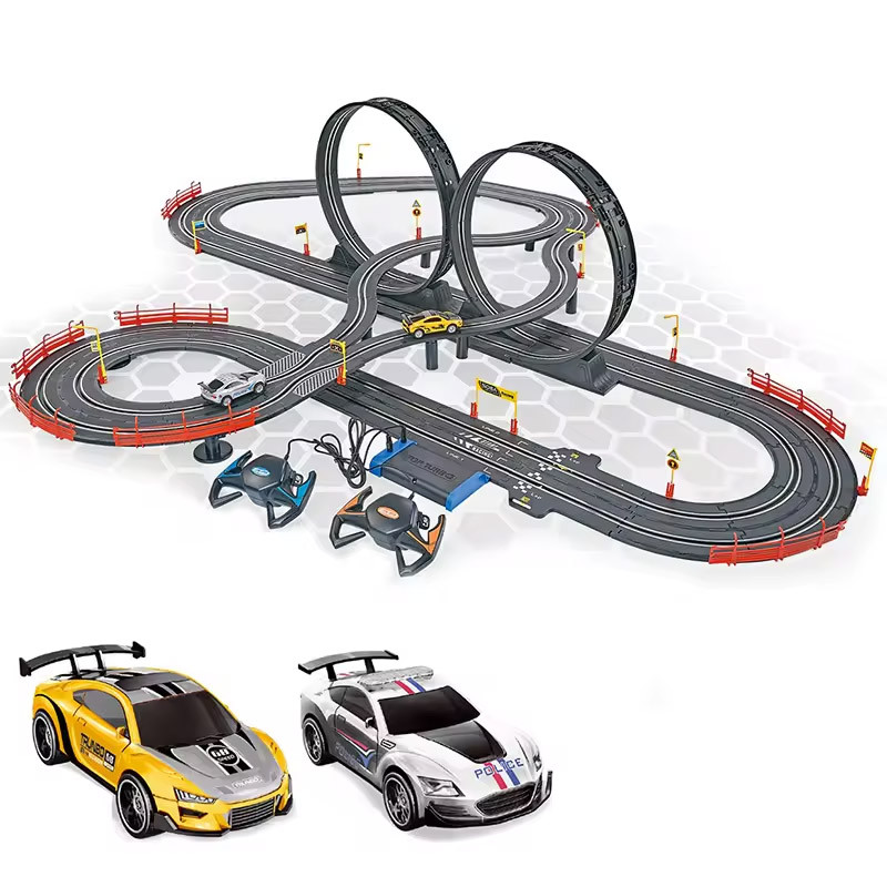 کیت ماشین بازی مدل مسابقه ای کنترلی طرح SOBA SLOT RACING کد 10/49