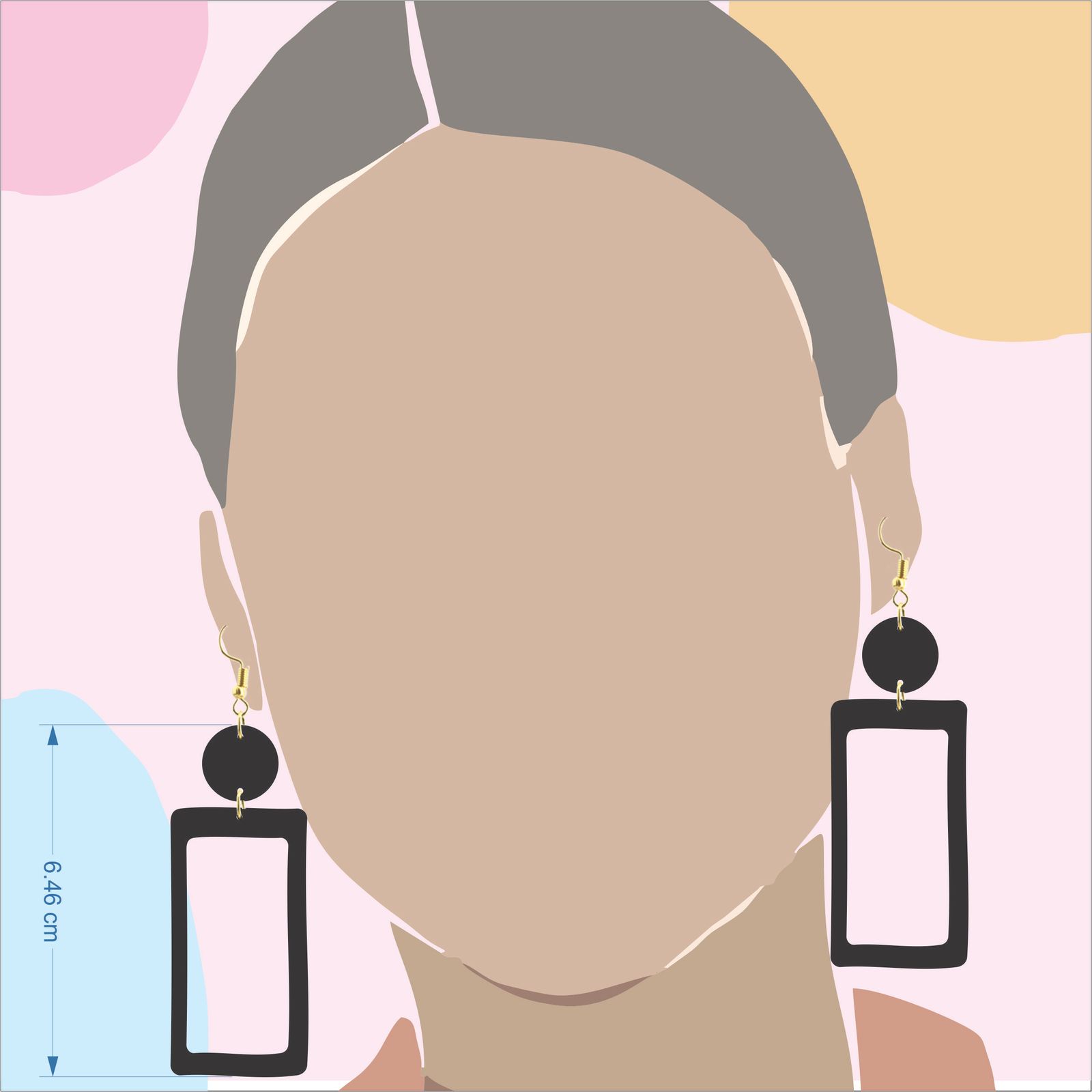 گوشواره زنانه کد E048 -  - 2