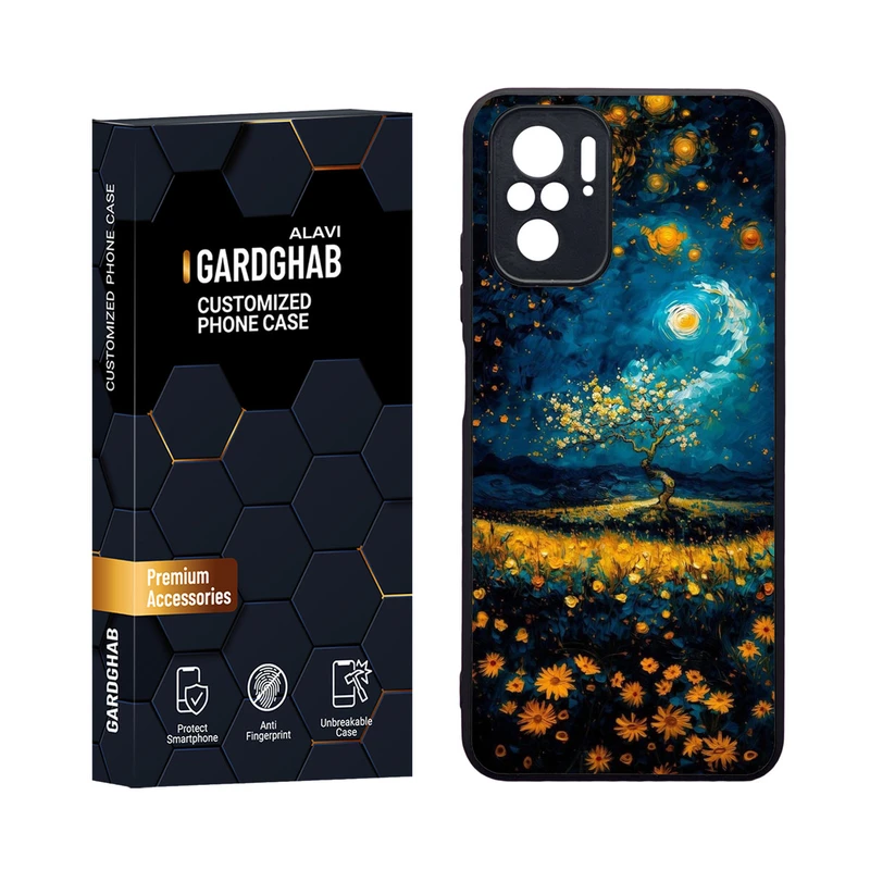 کاور گارد قاب مدل دورژله ای هنری مناسب برای گوشی موبایل شیائومی Redmi Note 10 4G / Note 10s / Poco M5s