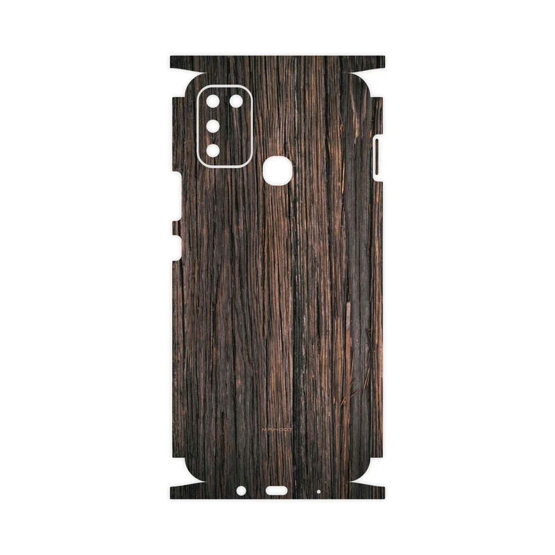 برچسب پوششی ماهوت مدل Burned-Wood-FullSkin مناسب برای گوشی موبایل اینفینیکس Hot 11 Play