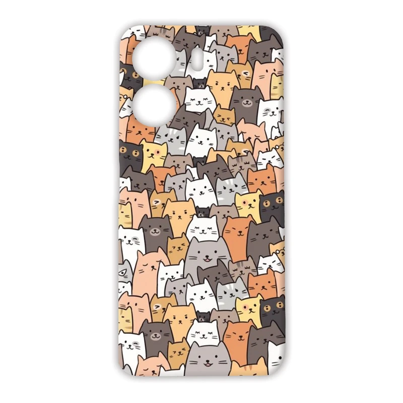 کاور مدل گربه کد 129 مناسب برای گوشی موبایل شیائومی Redmi 13C / Poco C65