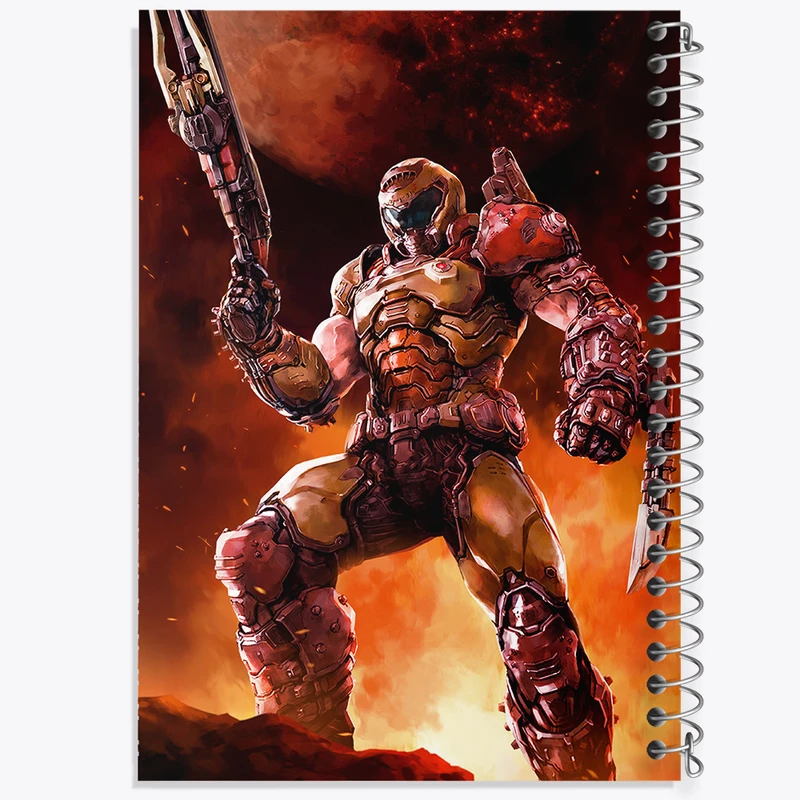 دفتر شطرنجی 50 برگ خندالو مدل بازی رستاخیز (Doom) کد 31398