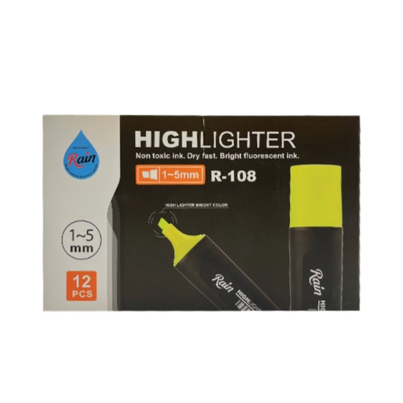 ماژیک علامت گذار مدل راین کد R-108 بسته 12 عددی