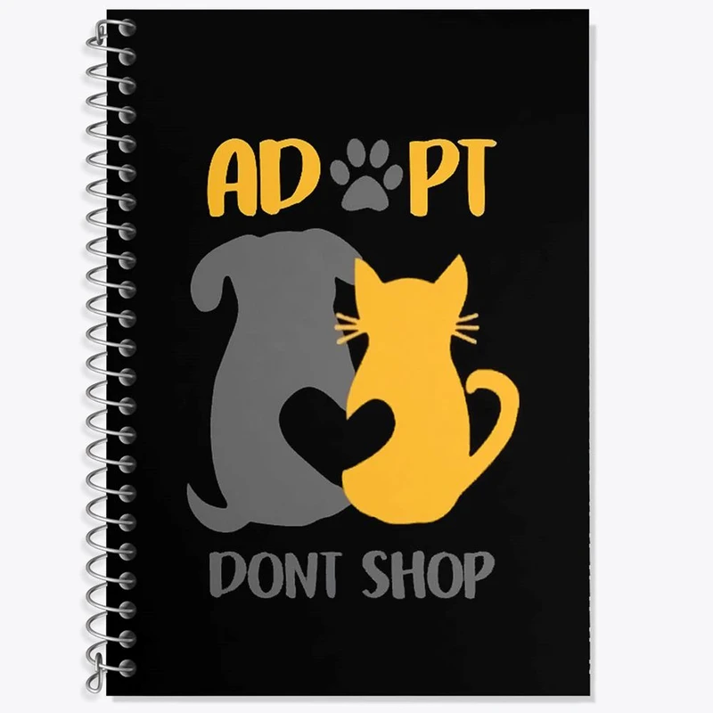 دفتر زبان 50 برگ خندالو مدل دو خط طرح حمایت از حیوانات کد 27348