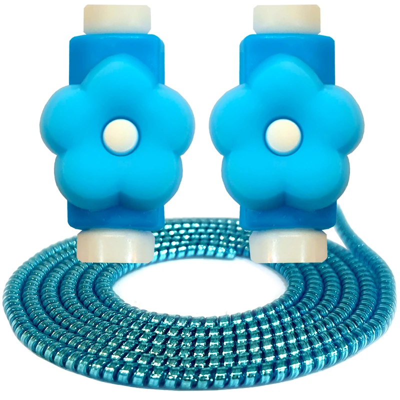 محافظ کابل رینیکا مدل Blue Flowers 03 مجموعه 3 عددی