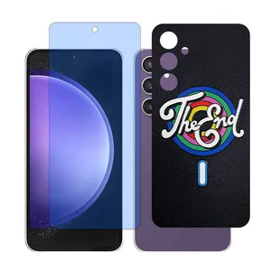 Glass Together model Anti-blue Screen Protector Suitable for Samsung Galaxy A55 Mobile Phone with Back cover sticker