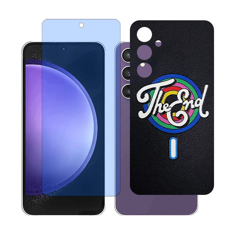 محافظ صفحه نمایش بلوکات گلس مدل Together مناسب برای گوشی موبایل سامسونگ Galaxy S23 FE به همراه برچسب پوششی پشت گوشی 