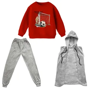 ست 3 تکه لباس پسرانه مدل فوتبال کد 2