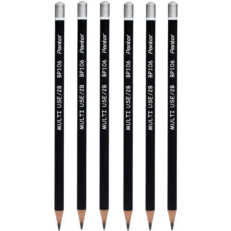 مداد مشکی پنتر مدل BP104 کد 06 بسته 6 عددی