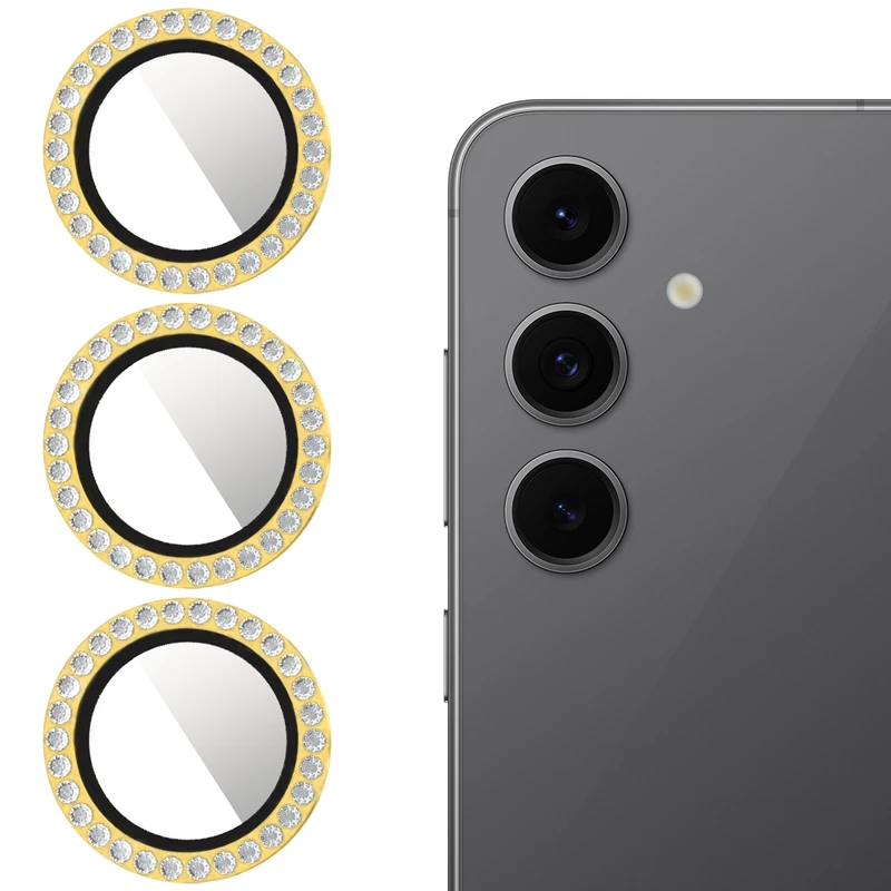 محافظ لنز دوربین والکری مدل Diamond Ring مناسب برای گوشی موبایل سامسونگ Galaxy S24 FE