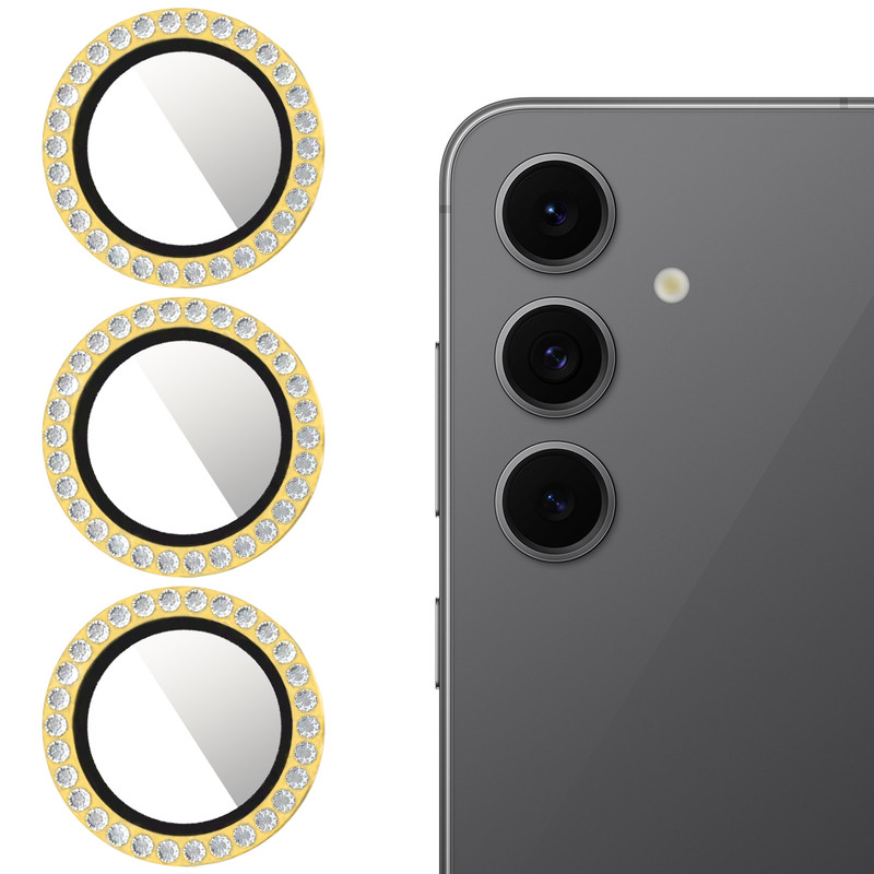 محافظ لنز دوربین والکری مدل Diamond Ring مناسب برای گوشی موبایل سامسونگ Galaxy S24 FE