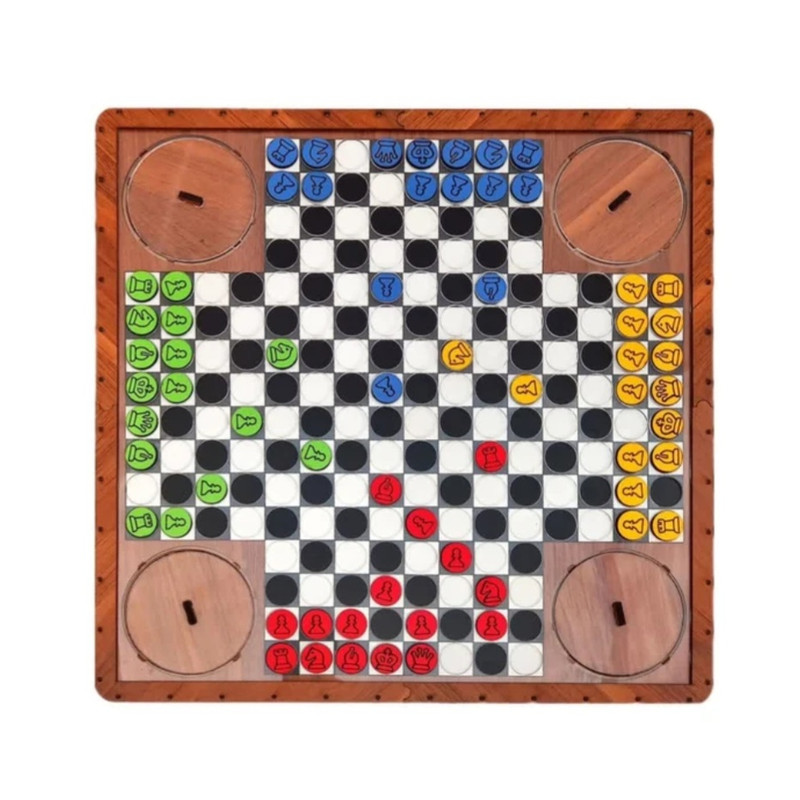 بازی فکری منچ و شطرنج مدل 4_44