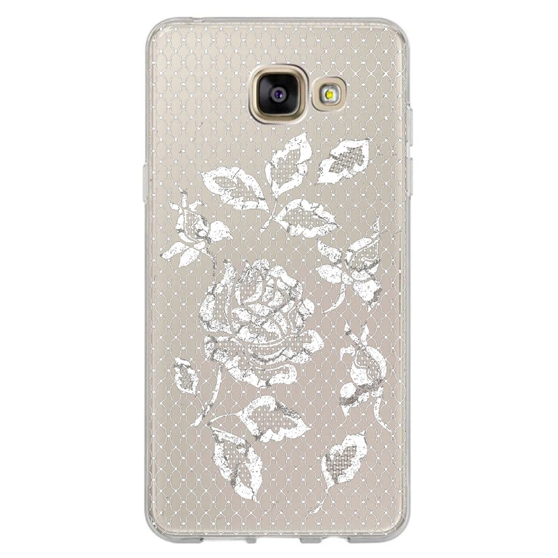 کاور مگافون طرح گل مدل C43-W مناسب برای گوشی موبایل سامسونگ Galaxy A5 2016 / A510