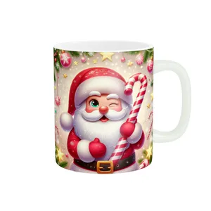 ماگ پادآفرین مدل زمستونی طرح کریسمس کد p2341