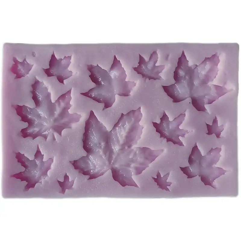 قالب مالد فوندانت مدل برگ های پاییزی