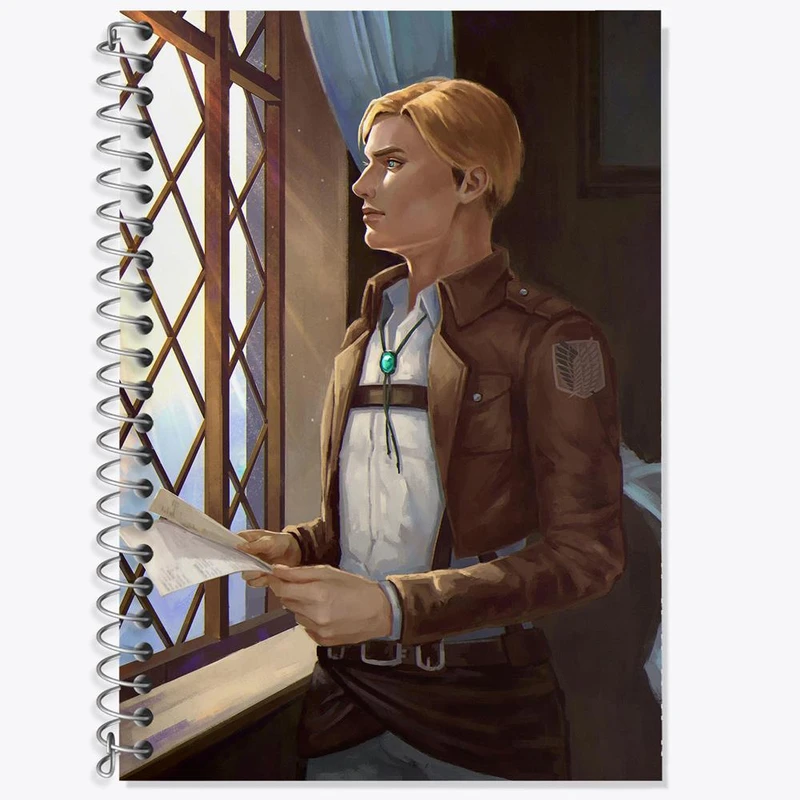 دفتر لغت 50 برگ خندالو مدل اروین اسمیت انیمه اتک آن تایتان Attack on Titan کد 10989