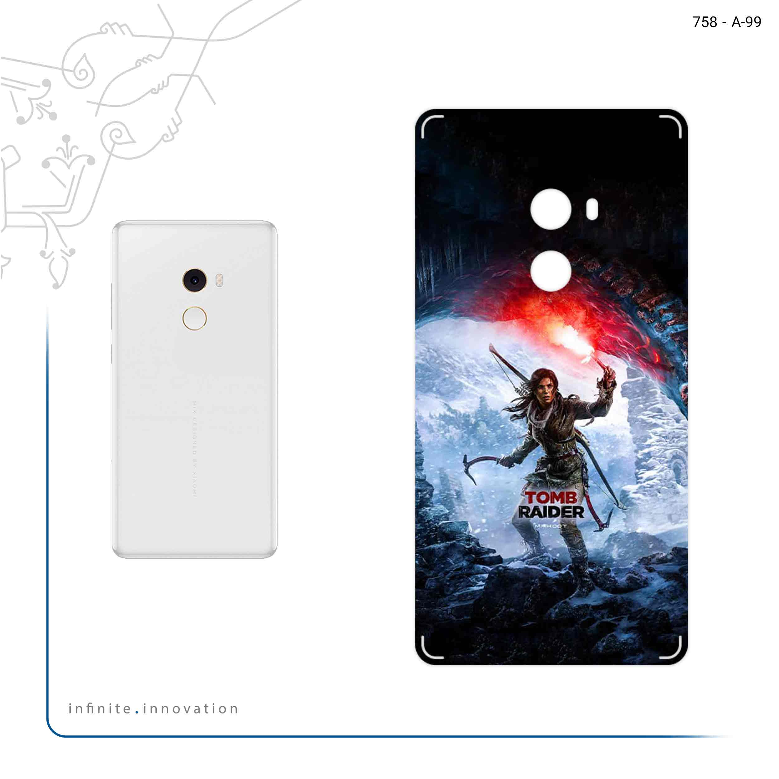 برچسب پوششی ماهوت مدل Tomb Raider Game Series مناسب برای گوشی موبایل شیائومی Mi Mix 2