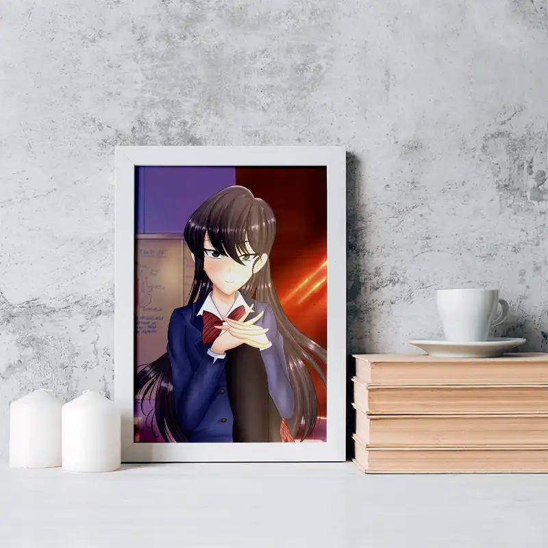 تابلو خندالو مدل انیمه کومی سان کد 16078