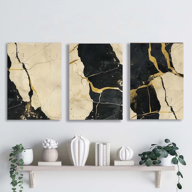 تابلو شاسی آتریسا مدل آبستره ATA105 مجموعه سه عددی