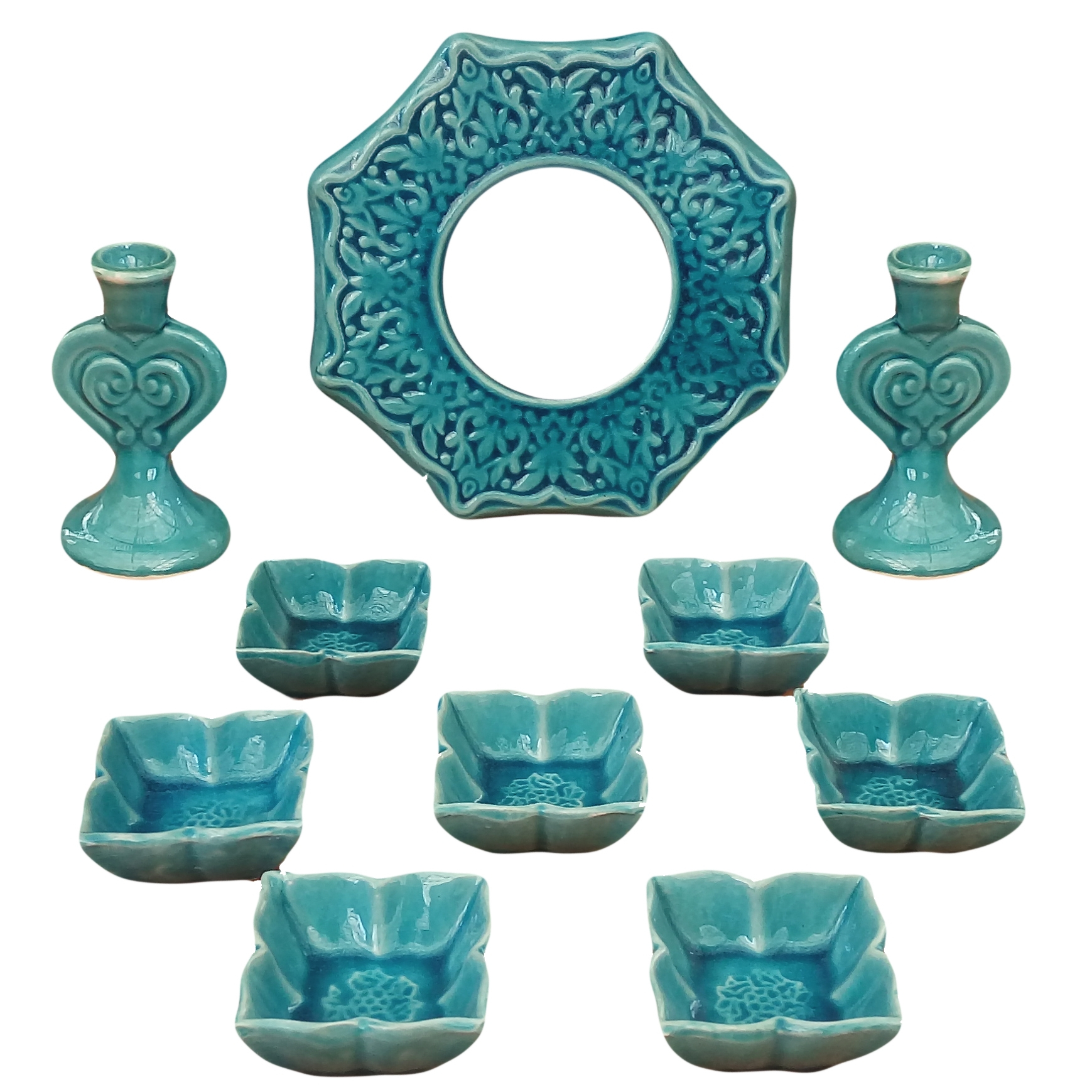 مجموعه ظروف هفت سین ۱۰ پارچه کد s10