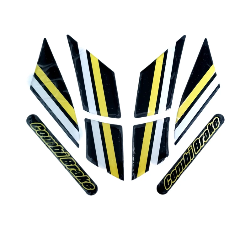 پدبرچسب گلگیر جلو موتورسیکلت وارون مدل W-11-YLW مناسب برای هوندا کلیک بسته 8 عددی