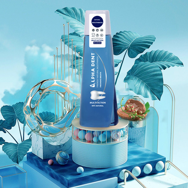 دهان شویه آلفادنت مدل multi action حجم 400 میلی لیتر