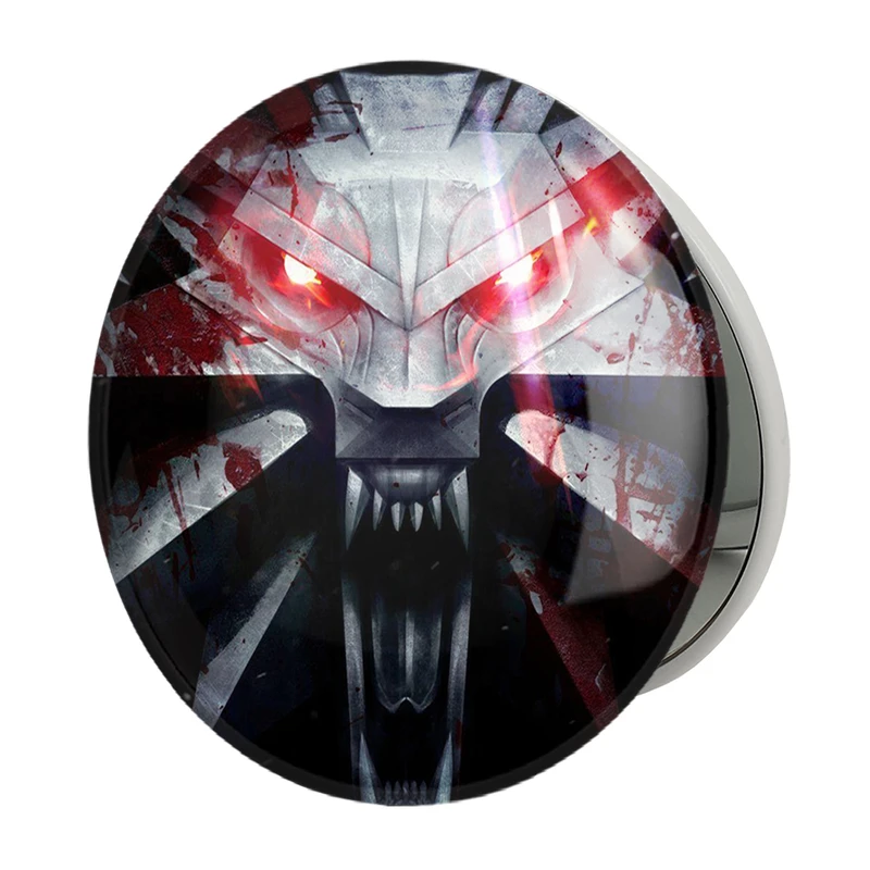 آینه جیبی خندالو طرح گردنبند معروف گرالت ویچر مدل تاشو کد 30948