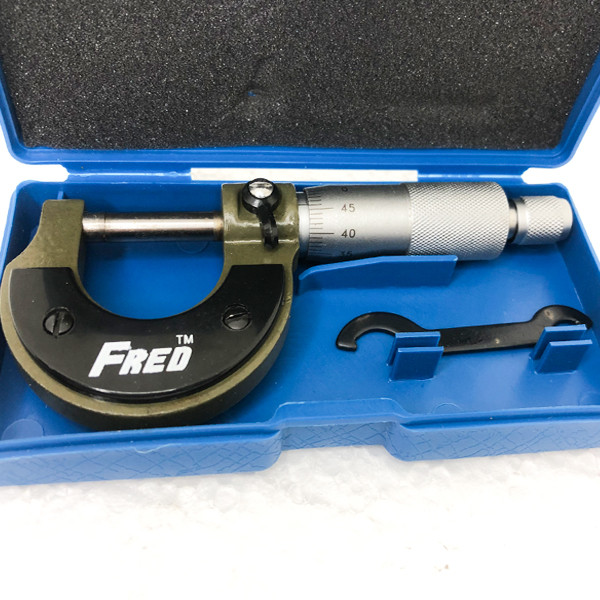 میکرومتر خارج سنج فرد کد FD0044 گستره 25-0 میلیمتر