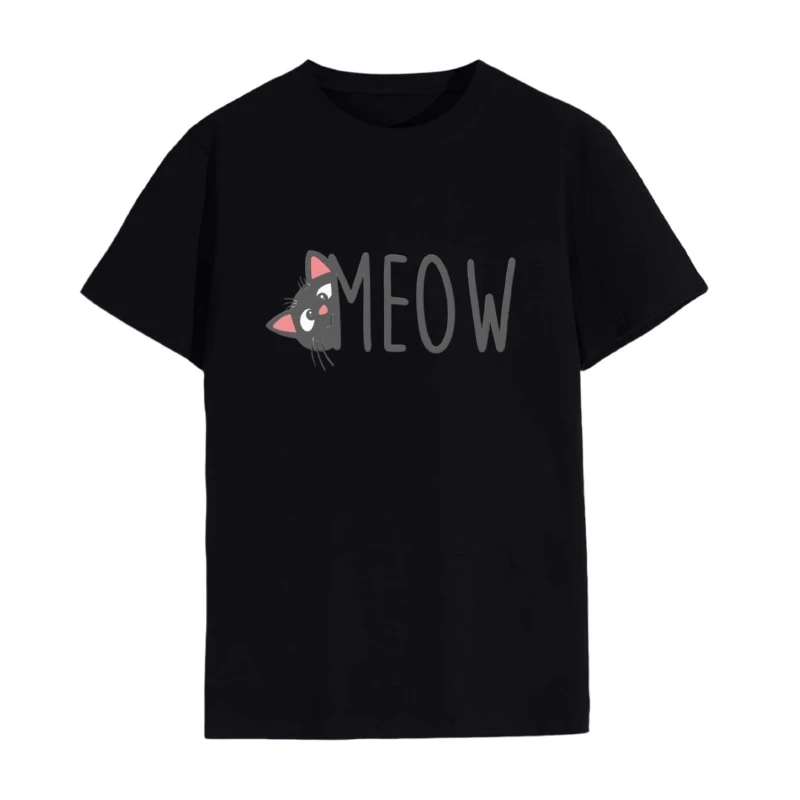 تی شرت لانگ زنانه مدل گربه کد 5