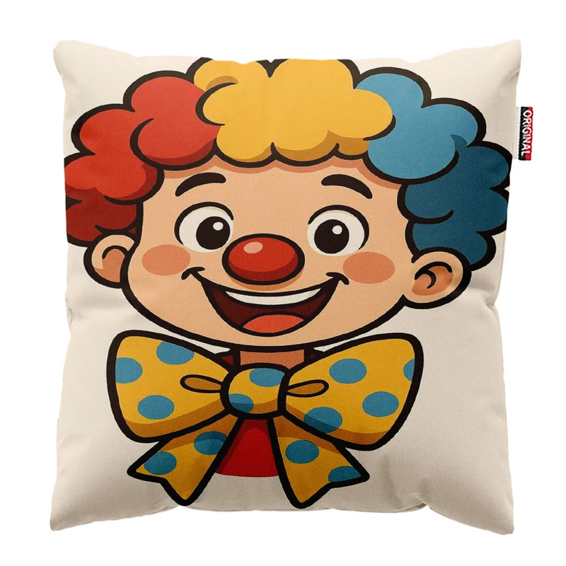 کوسن پاد آفرین مدل دلقک کد 1506 سایز 30*30 سانتی متر