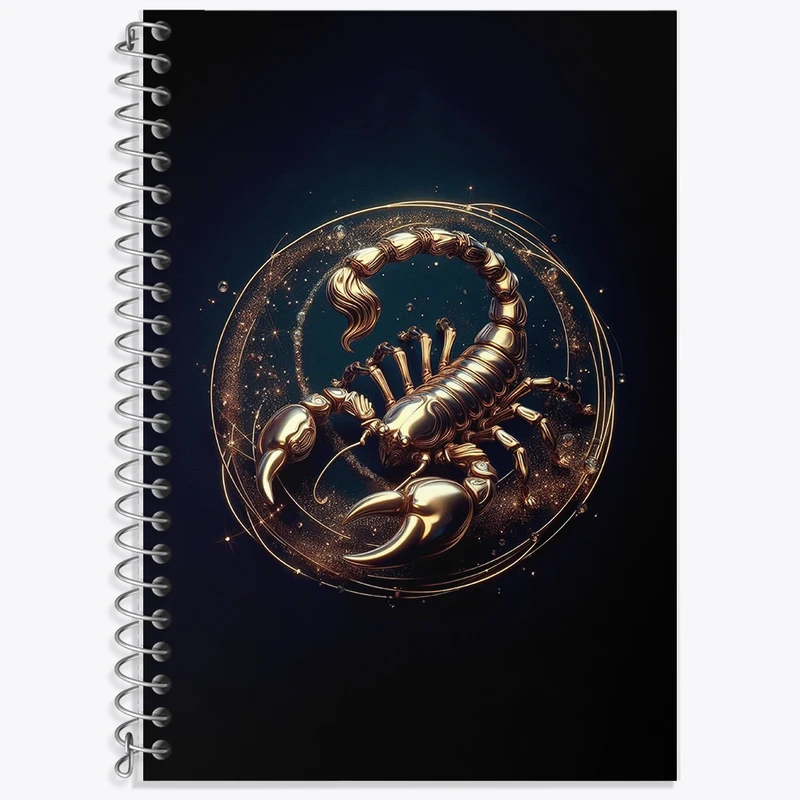 دفتر لغت 50 برگ خندالو طرح ماه تولد آبان (عقرب) کد F2897