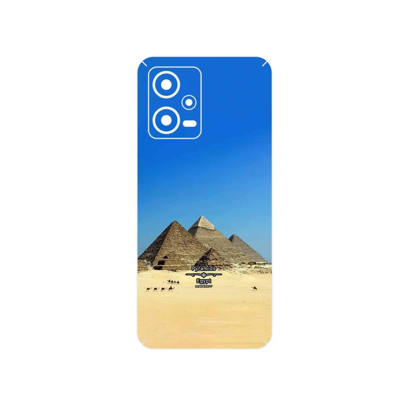 برچسب پوششی ماهوت مدل Pyramids of Egypt مناسب برای گوشی موبایل شیائومی Redmi Note 12 5G