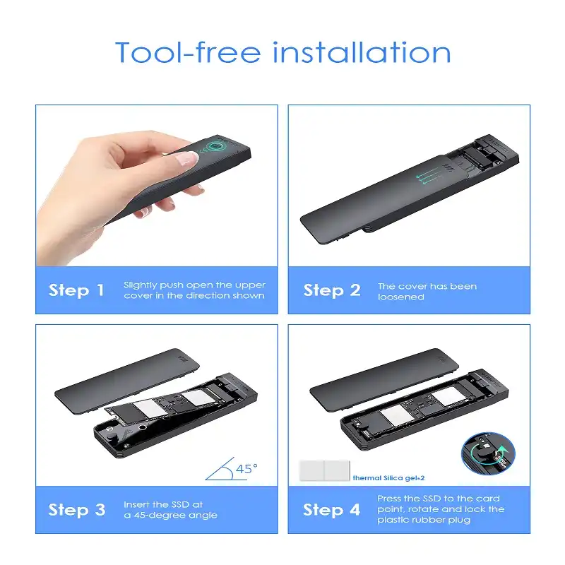 مبدل USB-C به M.2 لنشن مدل C9b
