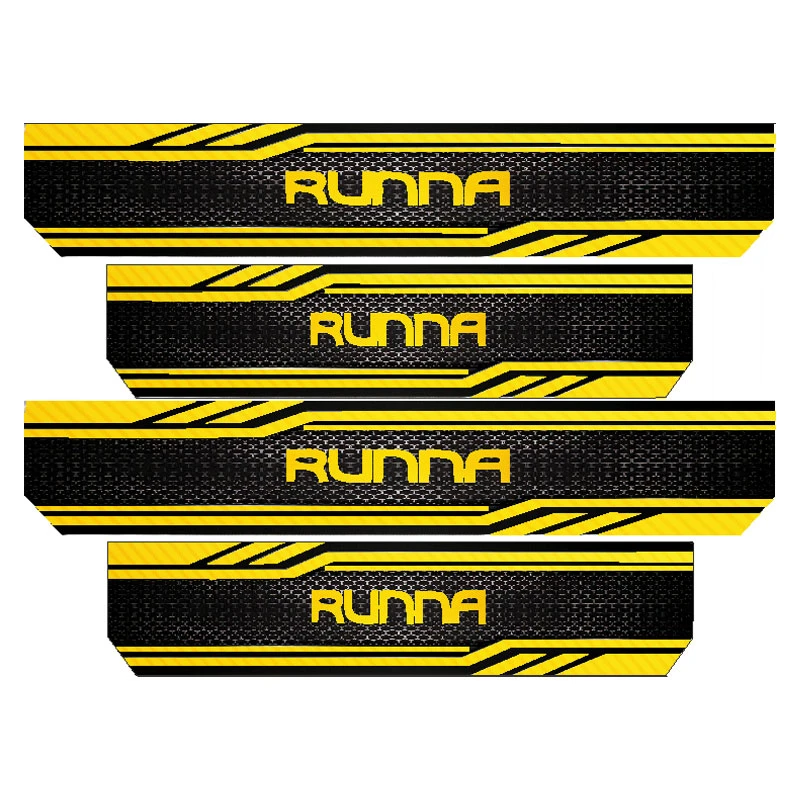 برچسب بدنه خودرو رایسان کد SP2004y مناسب برای رانا مجموعه 4 عددی