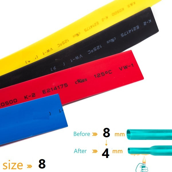 وارنیش حرارتی وو ار مدل WHT-8mm طول یک متر
