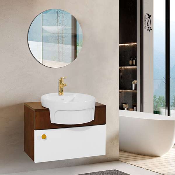 ست کابینت و روشویی آزالیا مدل M13C به همراه آینه
